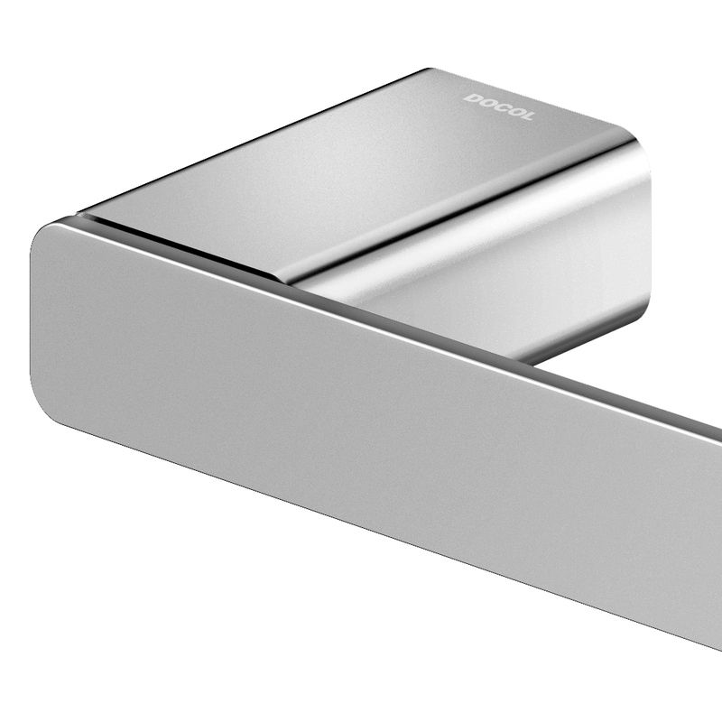 Porta-toalhas de rosto 376 mm DocolFlat cromado