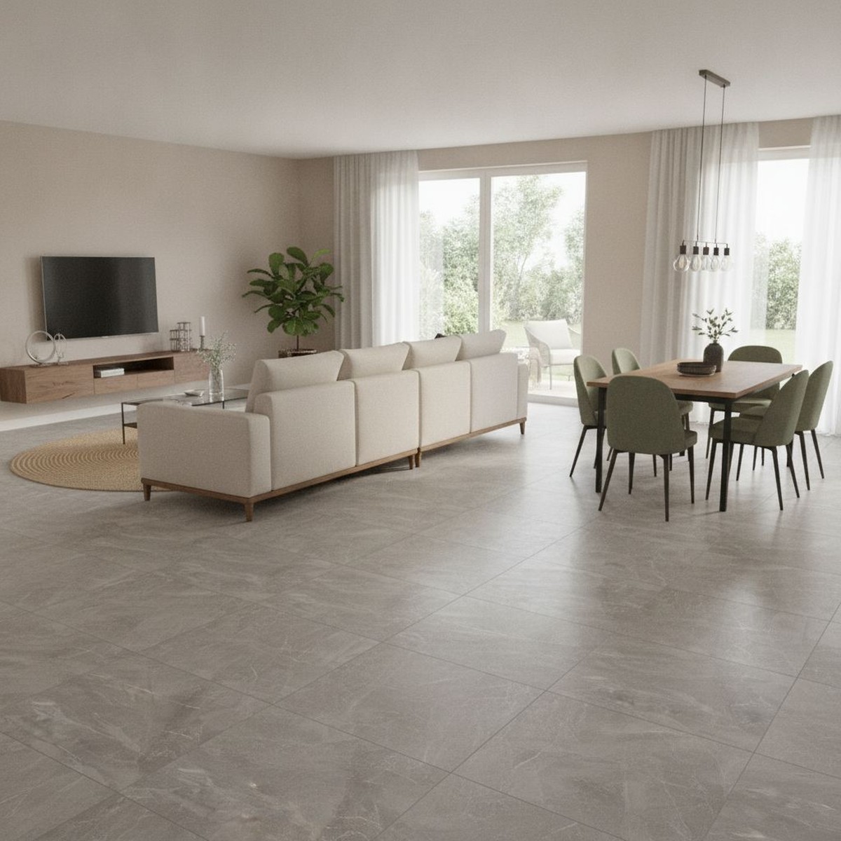 Porcelanato 121x121 cm Rústico ATENAS - Damme