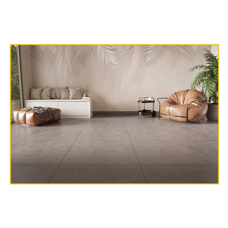 Piso Cerâmico 75x75 Urban Avelã - Vivence