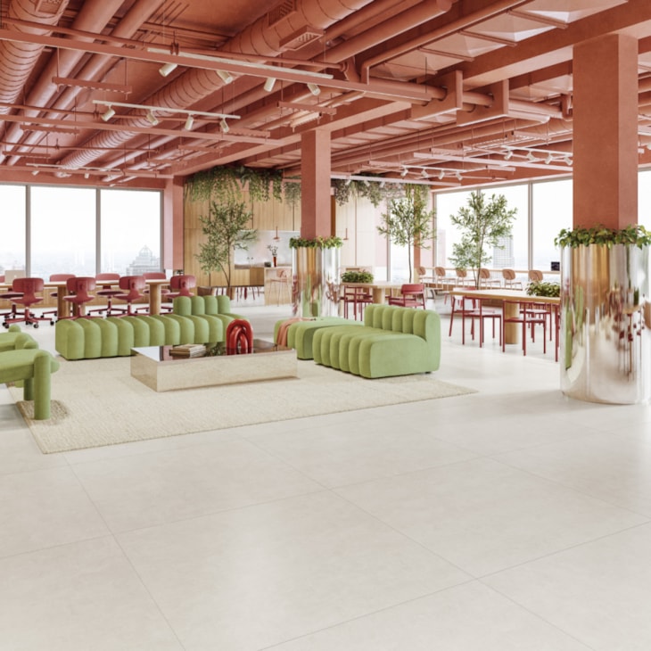Porcelanato Space Bege Acetinado 120x120 cm - Incepa