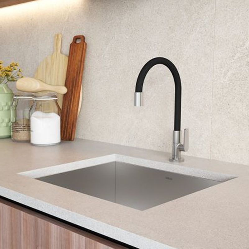 Torneira de Mesa para Cozinha Bica Móvel Motion Cromado e Preto - Deca