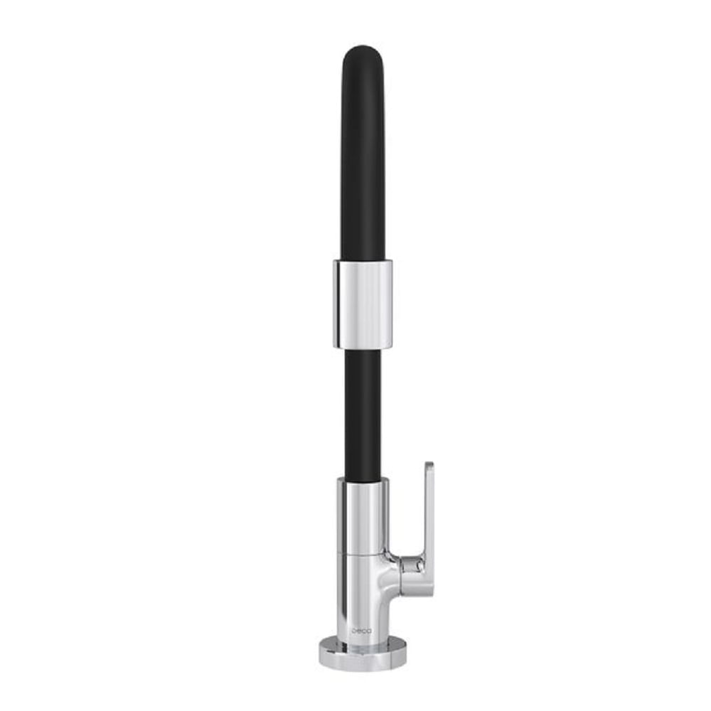 Torneira de Mesa para Cozinha Bica Móvel Motion Cromado e Preto - Deca