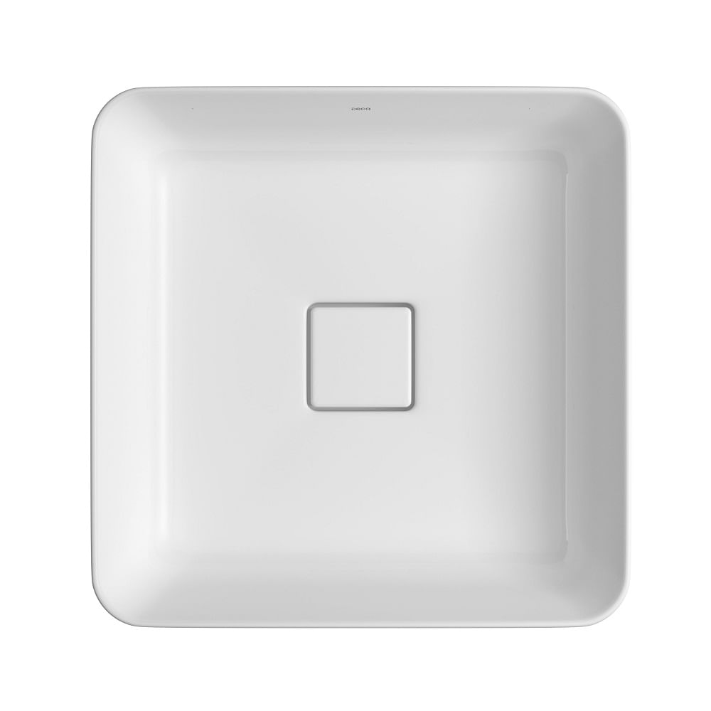 Cuba de Sobrepor Quadrado Slim Branco - Deca