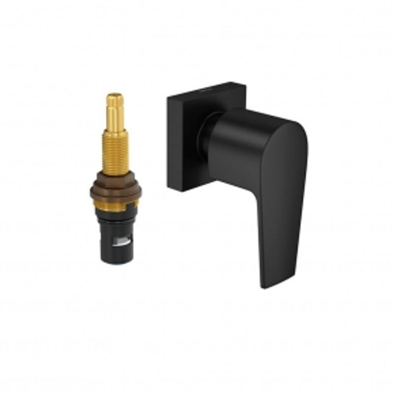 Acabamento de Registro de Gaveta Até 1" Level Black Matte - Deca