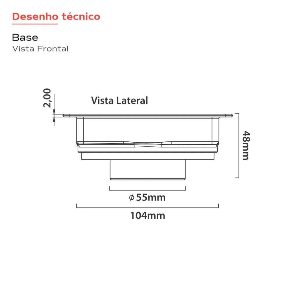 Ralo Linear Novii Tampa Oculta 10x10cm