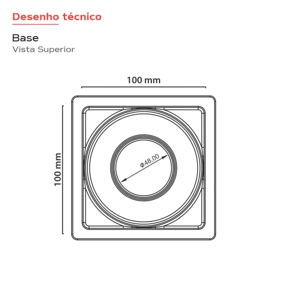 Ralo Linear Novii Tampa Oculta 10x10cm
