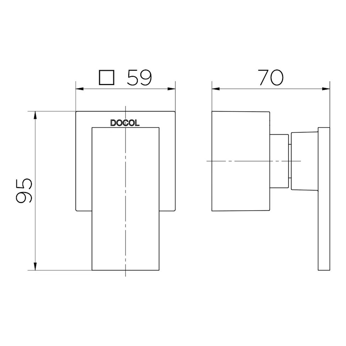 Acabamento de Registro 3/4" New Edge Cobre Escovado - Docol