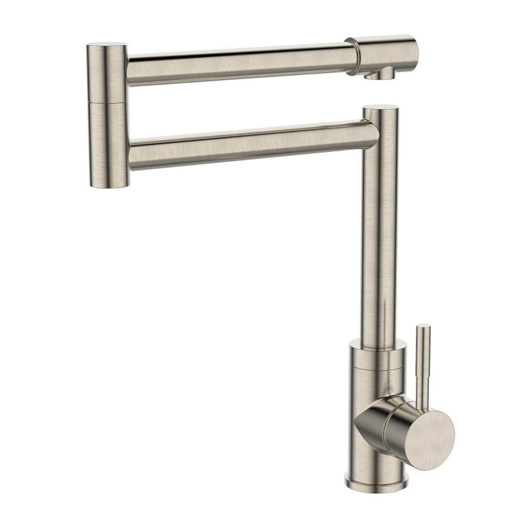 Misturador Monocomando de Cozinha Articulado Tera Aço Escovado - Dax