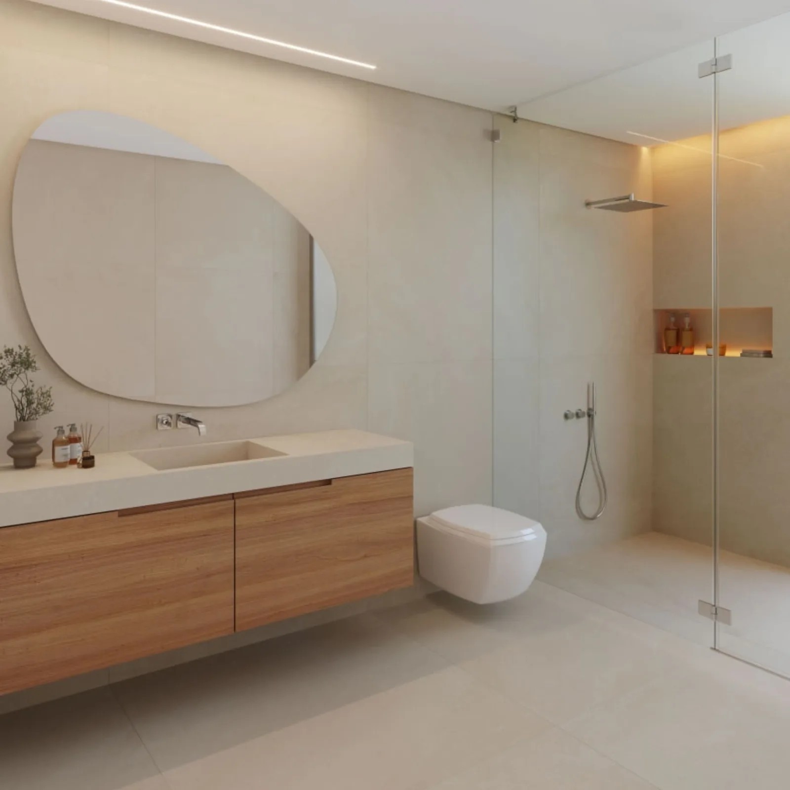 Porcelanato 120x120 cm Acetinado ATINS SHELL - Decortiles