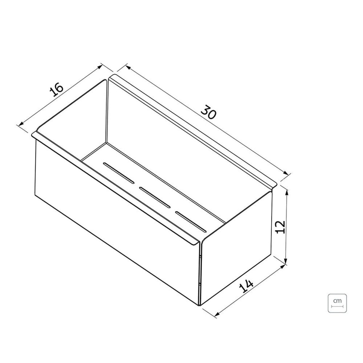 Escorredor Inox PROFUNDO 30CM ACO - Tramontina
