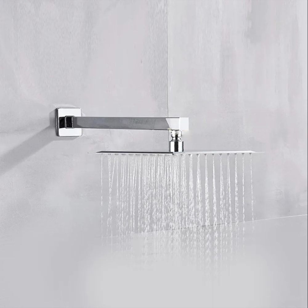 Ducha Slim com Haste Quadrada 20 cm Del Toro Cromado - Dax