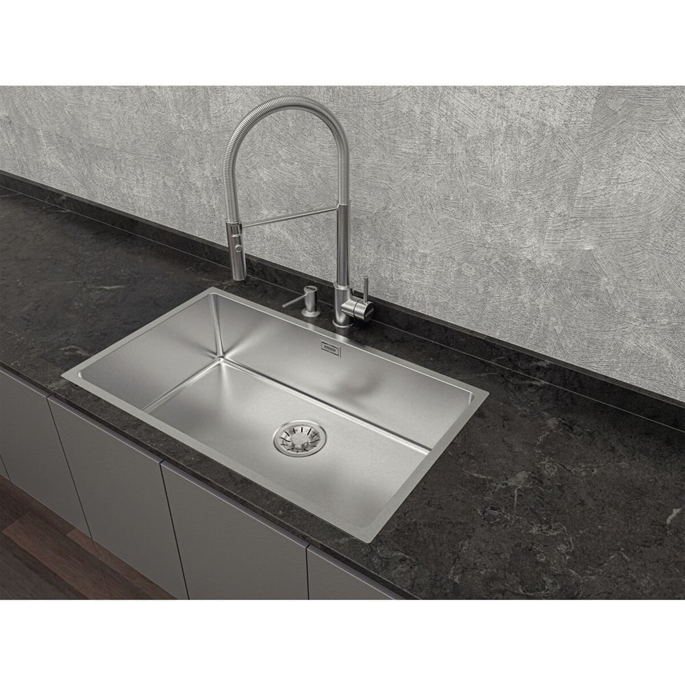 Misturador Monocomando Bica Móvel Inox VERSATILE - Tramontina