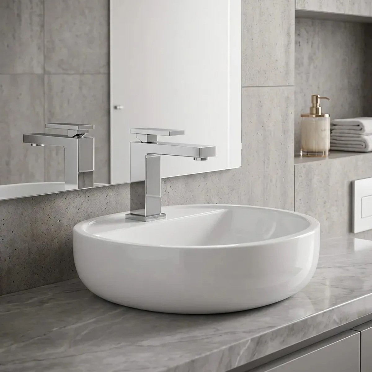 Torneira para Lavatório de Mesa New Edge Cromada - Docol