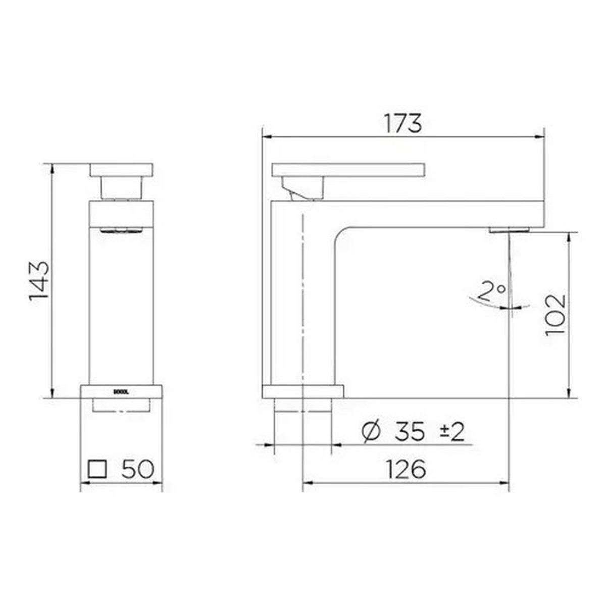 Torneira para Lavatório de Mesa New Edge Cromada - Docol