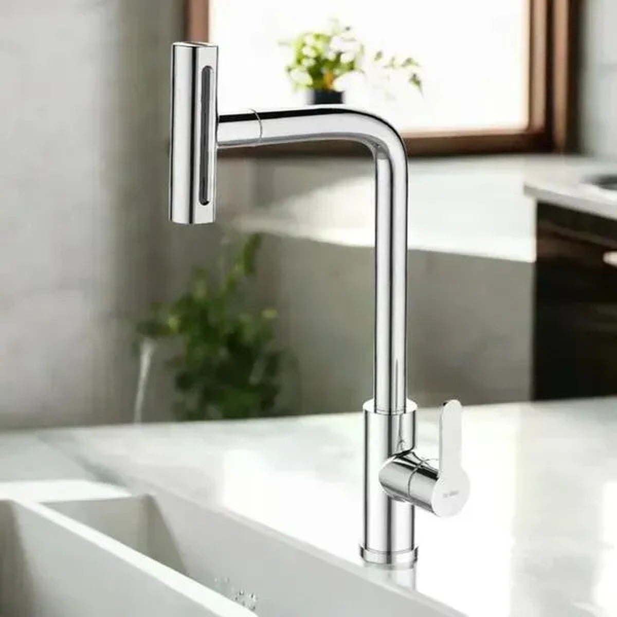 Misturador para Cozinha Monocomando Bica Móvel Cromado - Dax