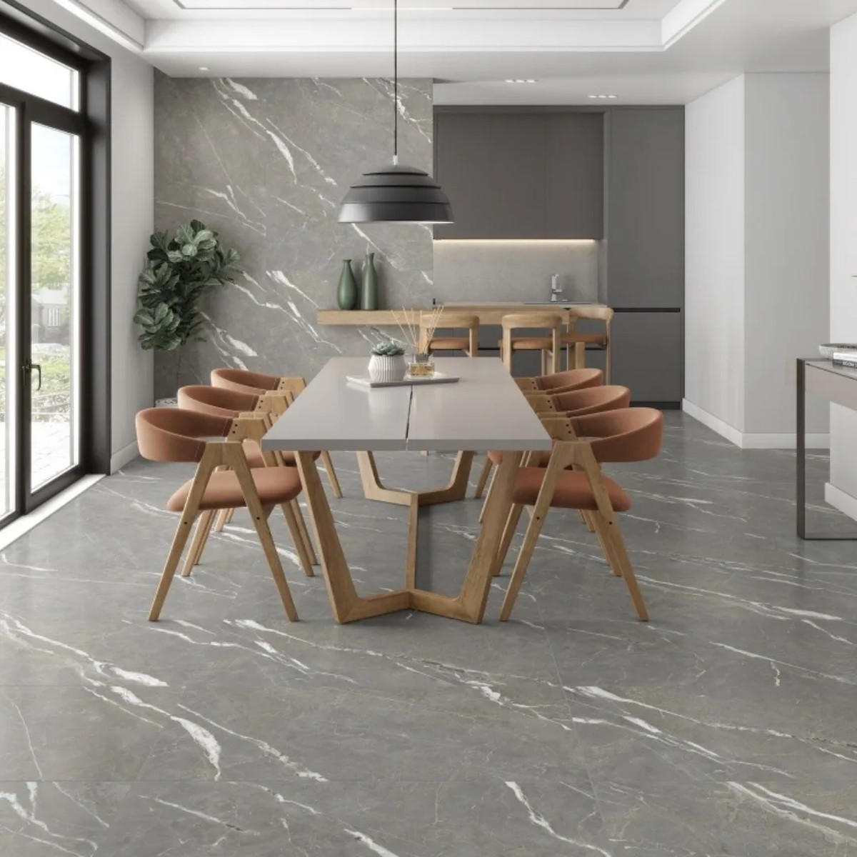 Porcelanato Bronzo Fiorino Acetinado 62x121 cm - Damme