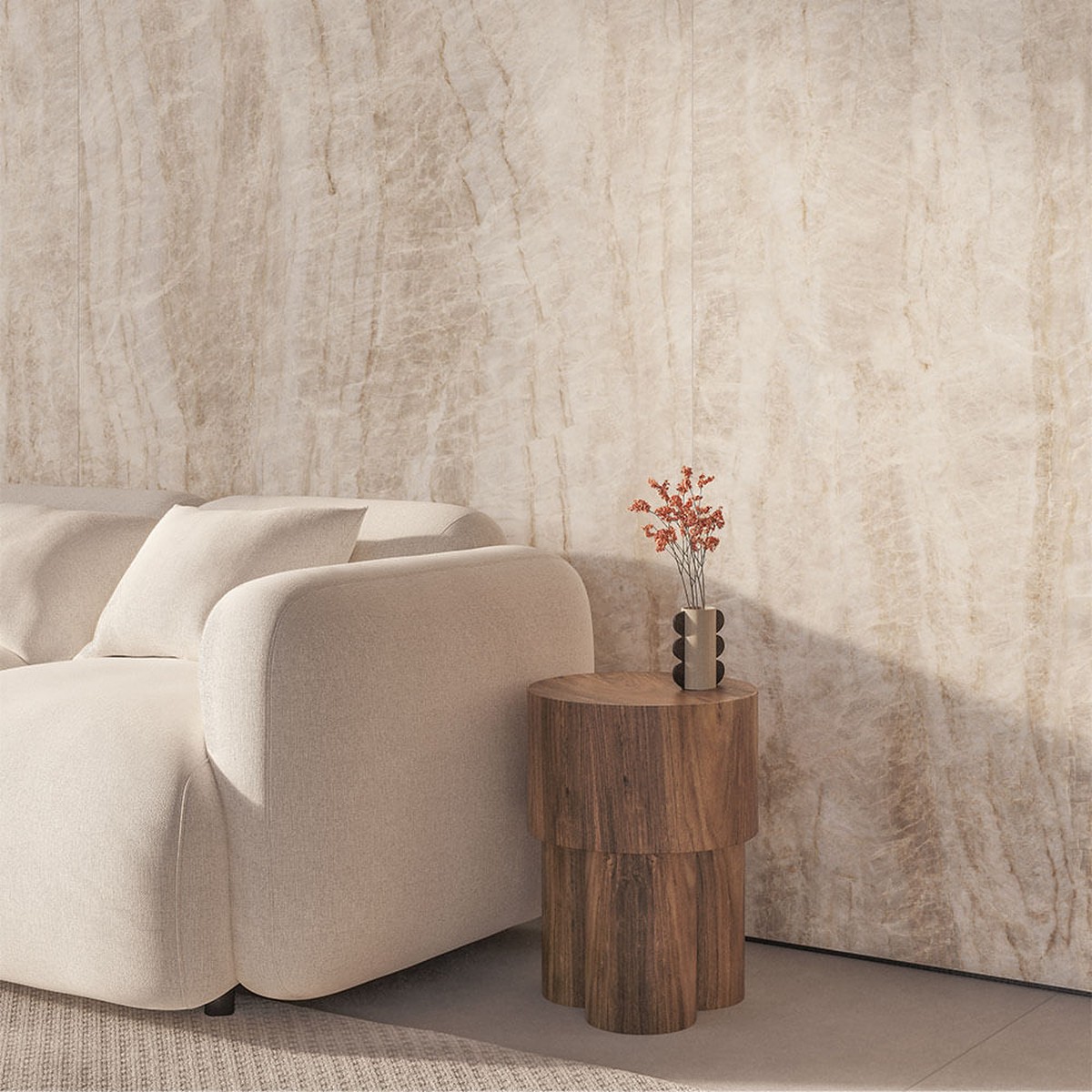 Porcelanato Taj Mahal Soft 120x120 cm - Roca