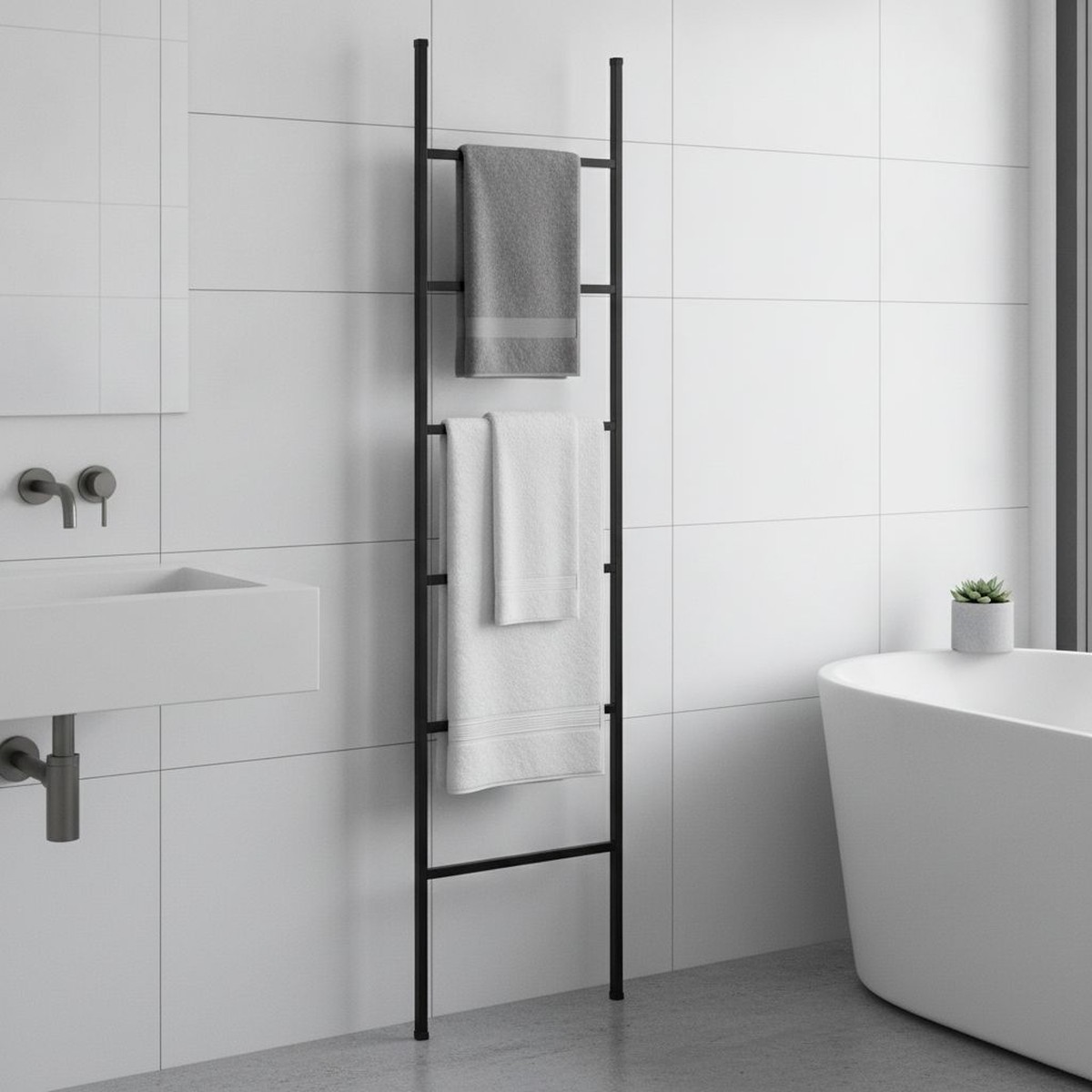 Porta Toalha ESCADA 2500 BK-450 - Fani