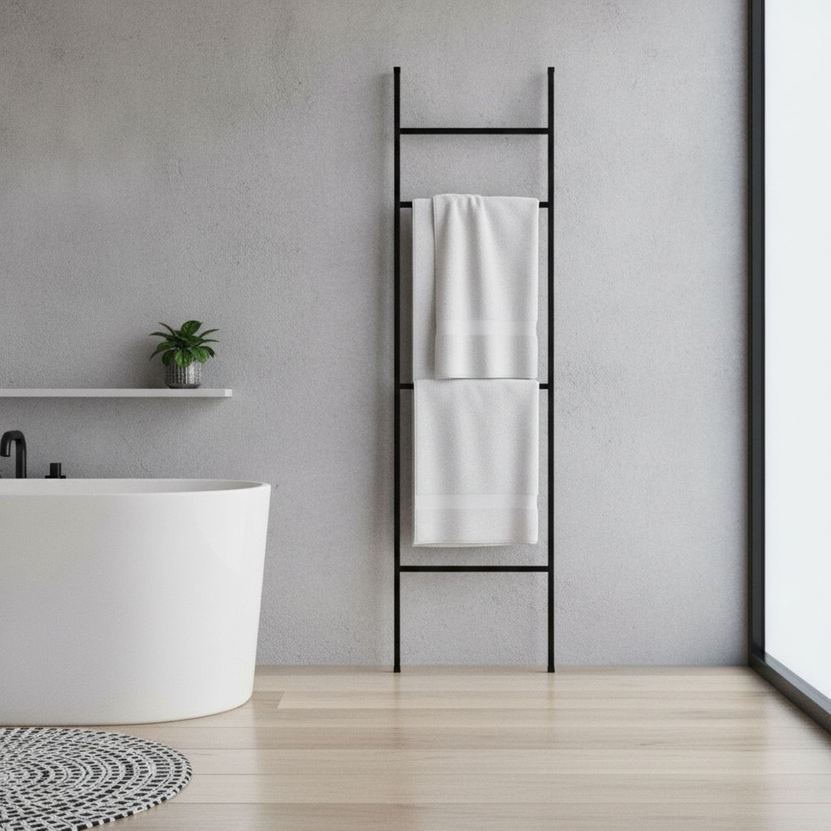 Porta Toalha ESCADA 2500 BK-450 - Fani