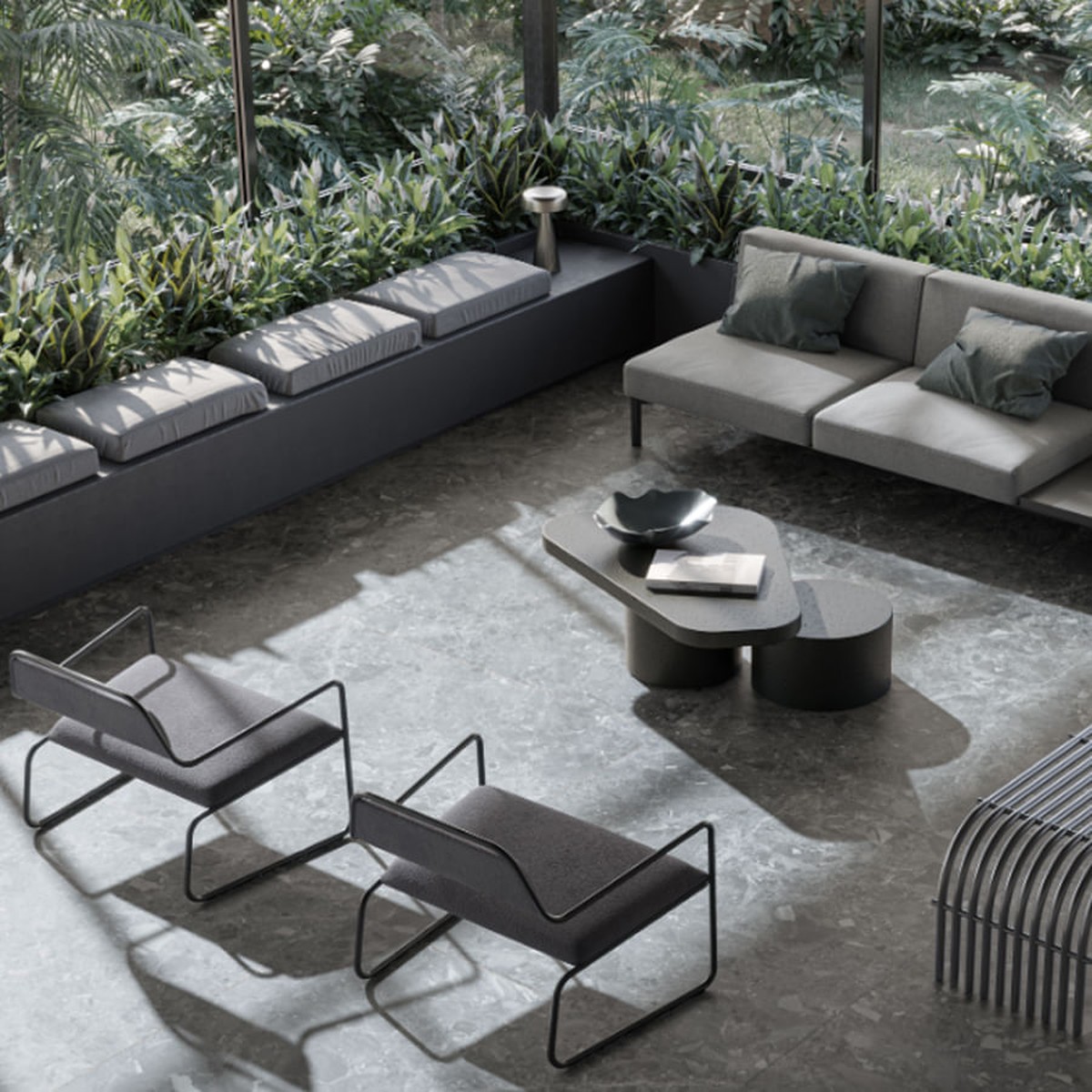 Porcelanato Ceppo di Gre Off White Matte 120x120 cm - Roca