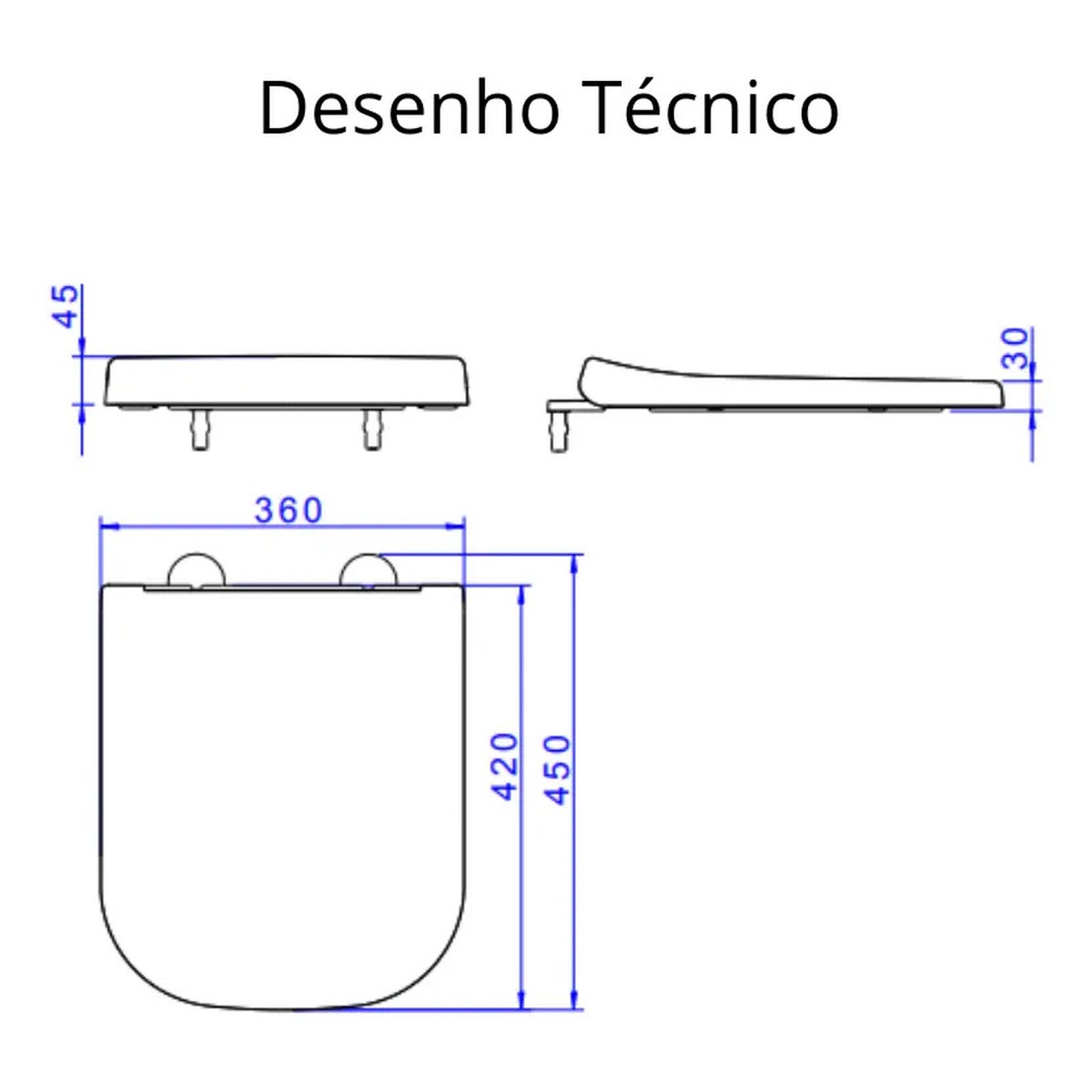 Assento Sanitário TERM SLOW POLO/UNIC/AXIS BARBANTE - Deca