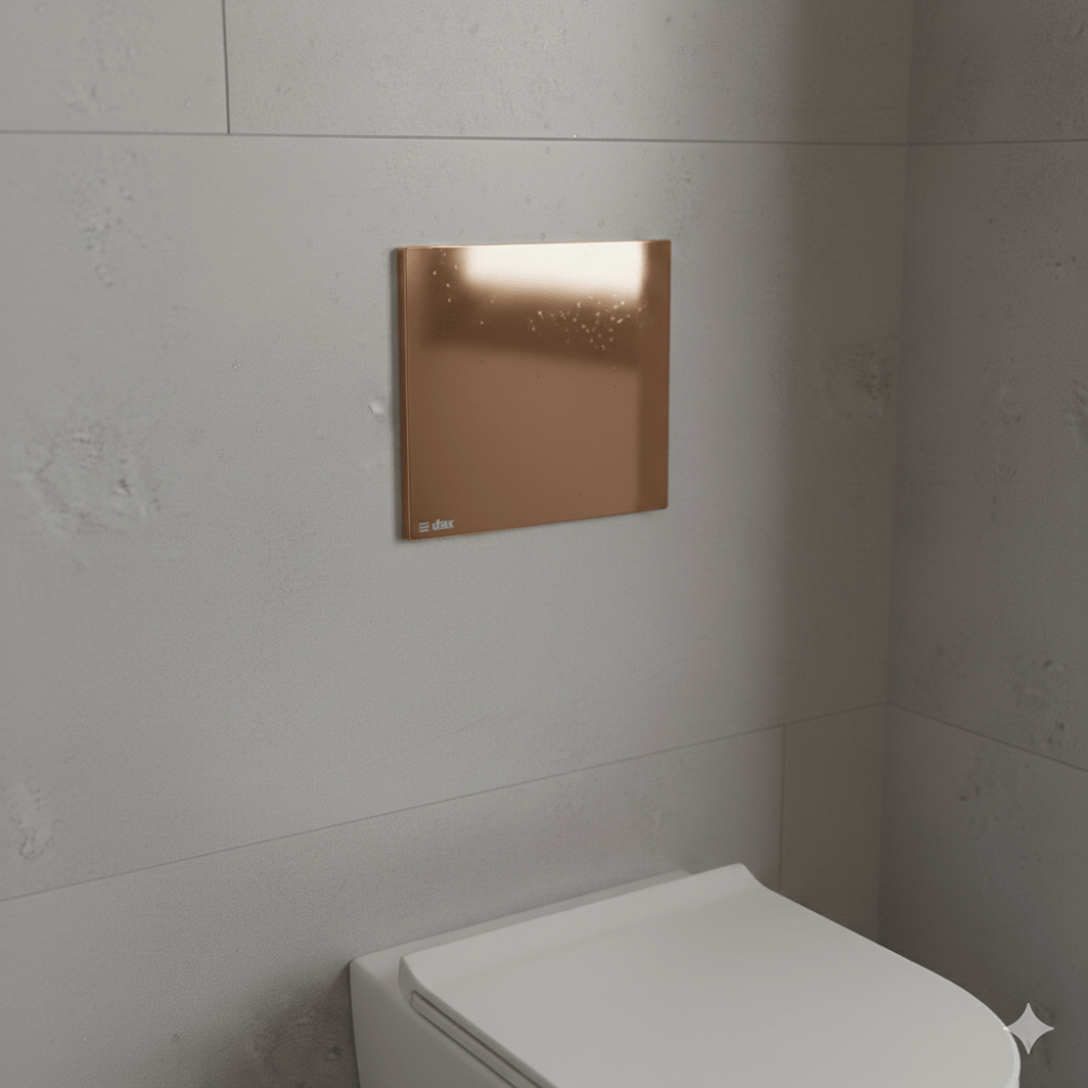 Acabamento para Válvula Rosé Dourado DESCARGA - Dax