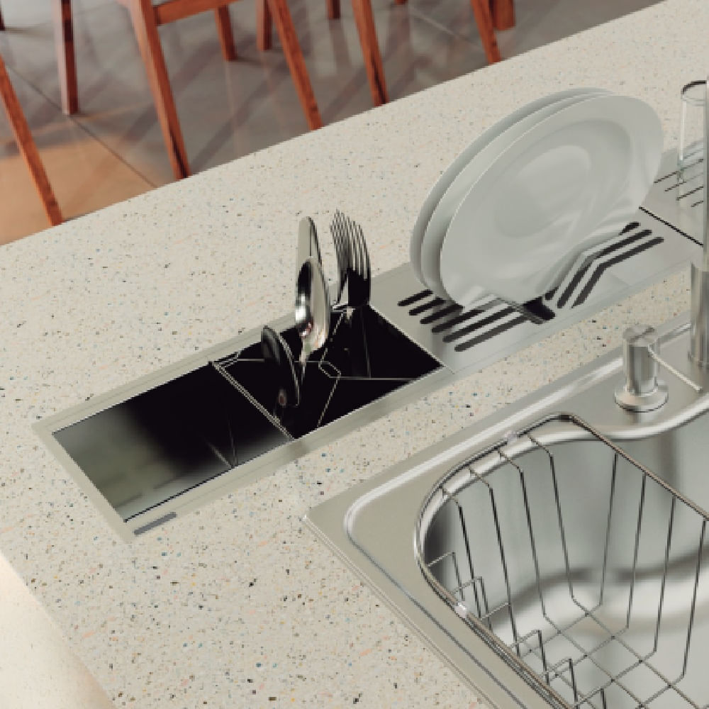 Porta TALHER P/ C UMIDA 15CM INX FLUSH - Tramontina