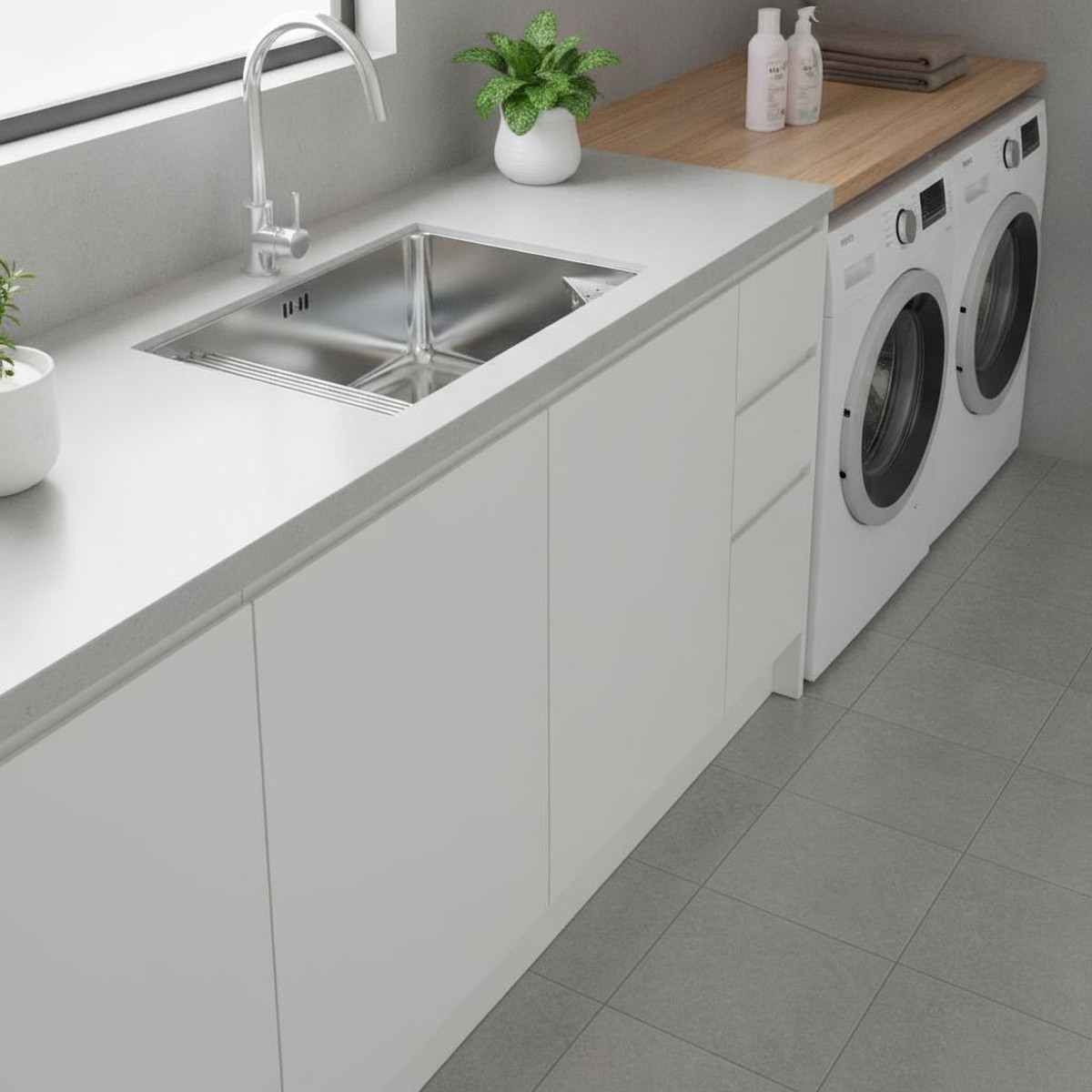 Tanque Reto de Sobrepor Inox 63x51,5x26cm 35 L Polido - Docol