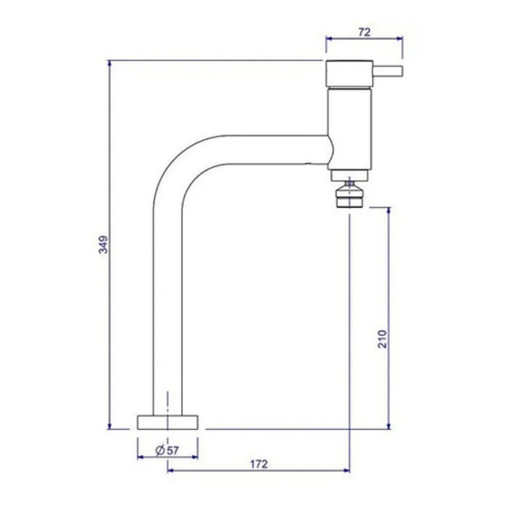 Misturador para Cozinha Monocomando Bica Móvel Link Cromado - Deca