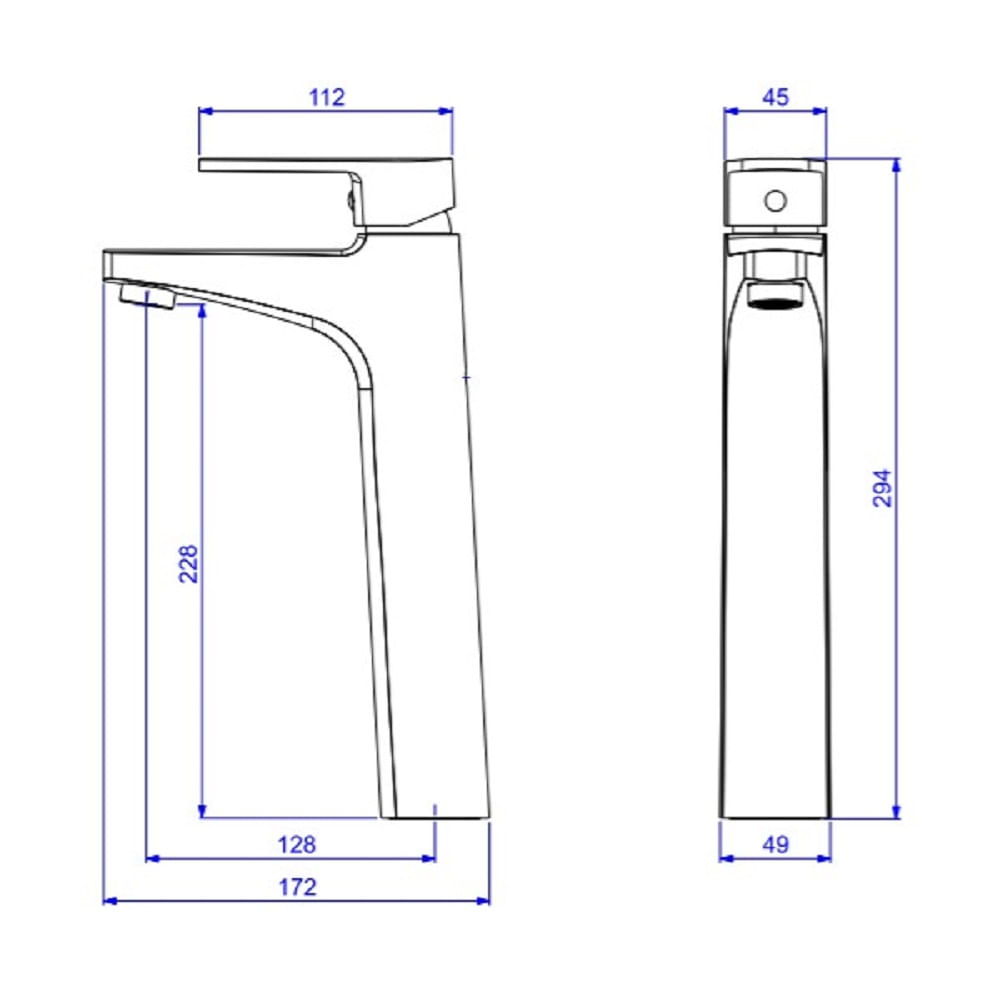 Misturador para Lavatório Monocomando Bica Alta Level Cromado - Deca