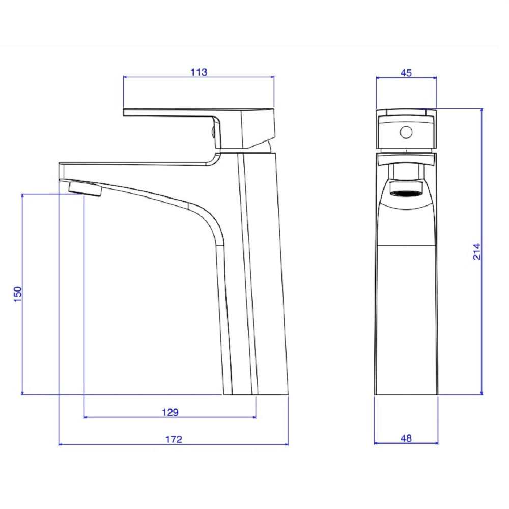 Misturador Monocomando para Lavatório Bica Média Level Cromado - Deca