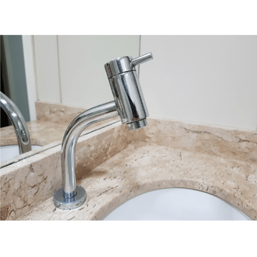 Torneira para Lavatório de Mesa Bica Baixa Link Cromada - Deca