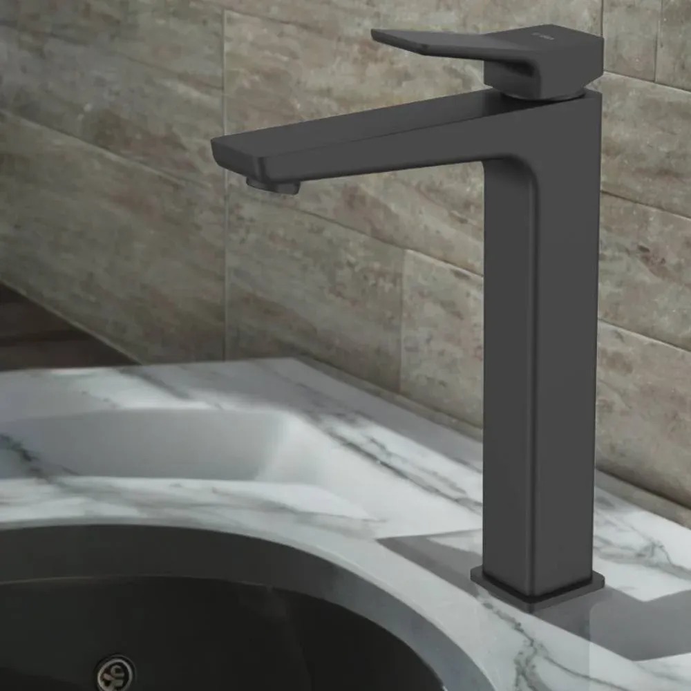 Misturador para Lavatório Monocomando de Mesa Bica Alta Black - Dax