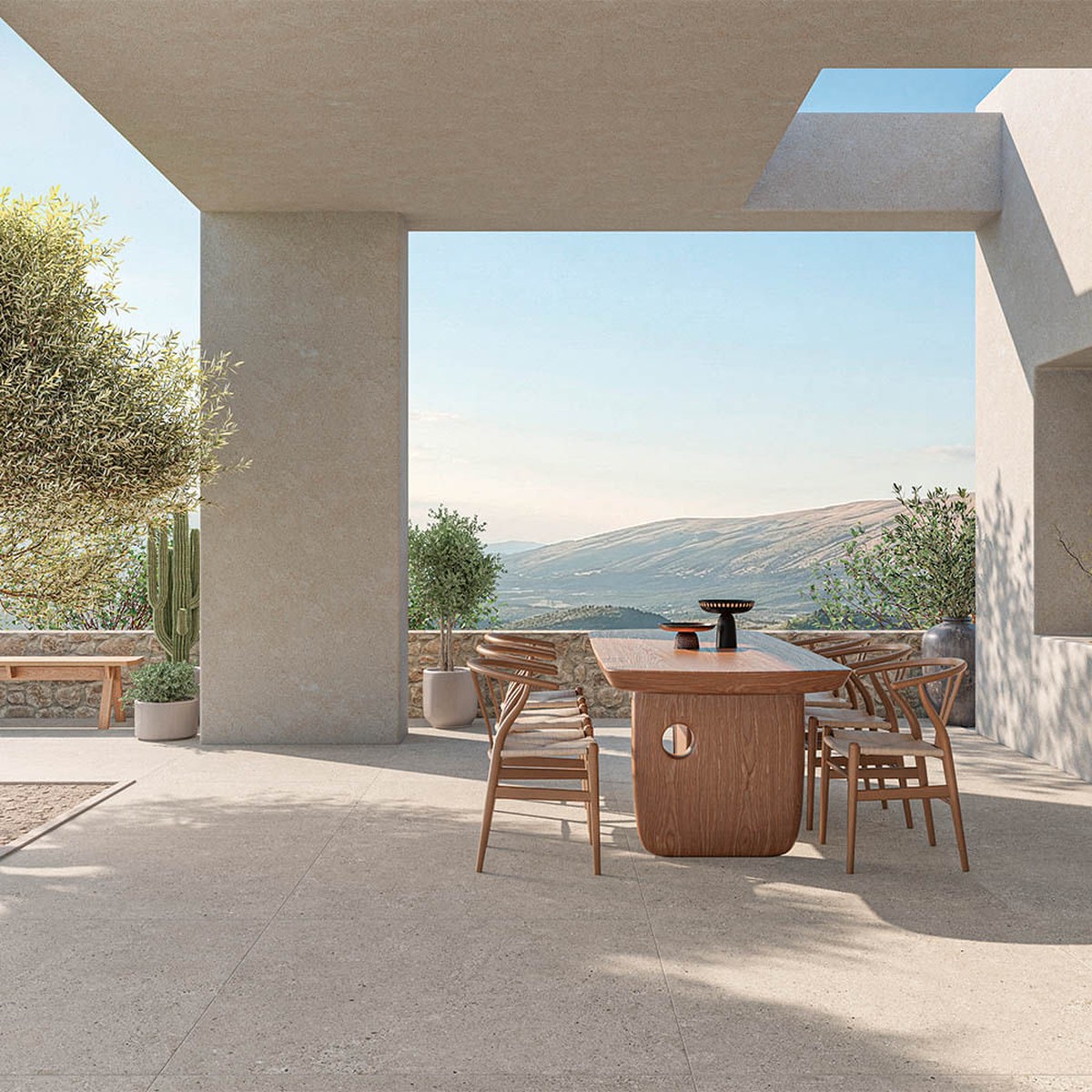 Porcelanato Kronos Greige Matte 120x120 cm - Roca
