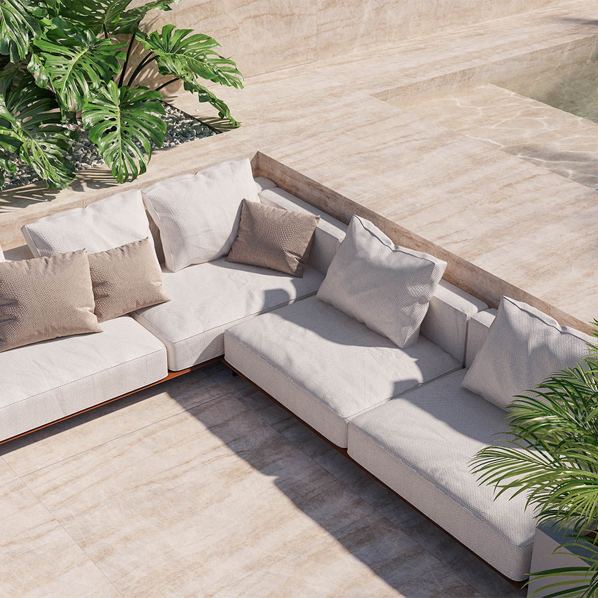 Porcelanato Taj Mahal Matte 120x120 cm - Roca