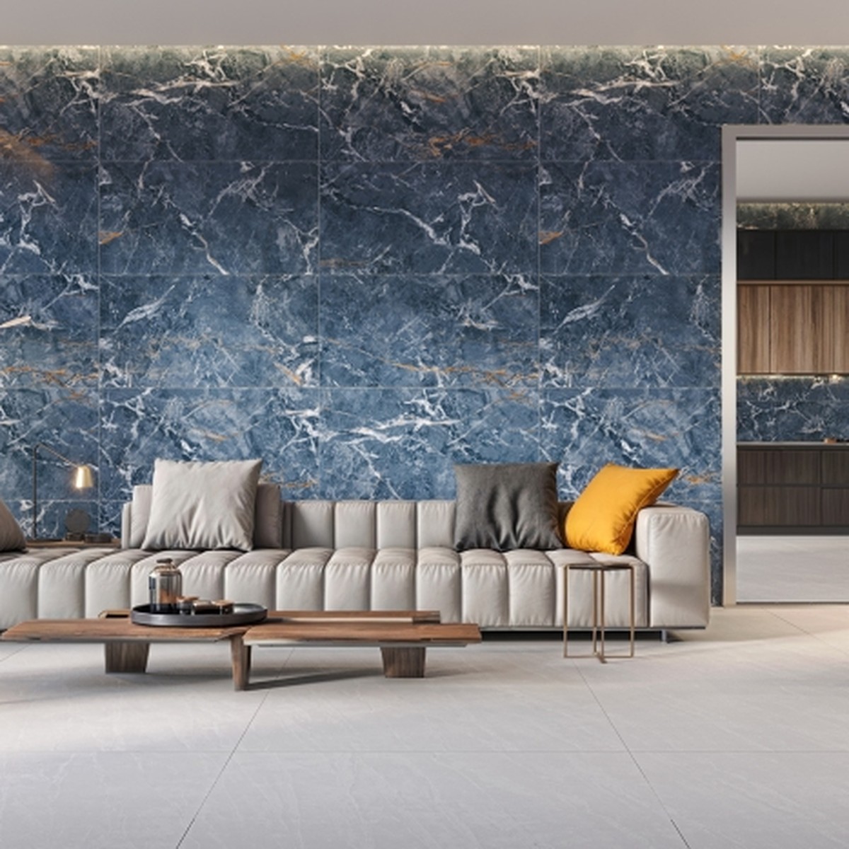 Porcelanato 62x121 cm Polido DEL MARE - Damme
