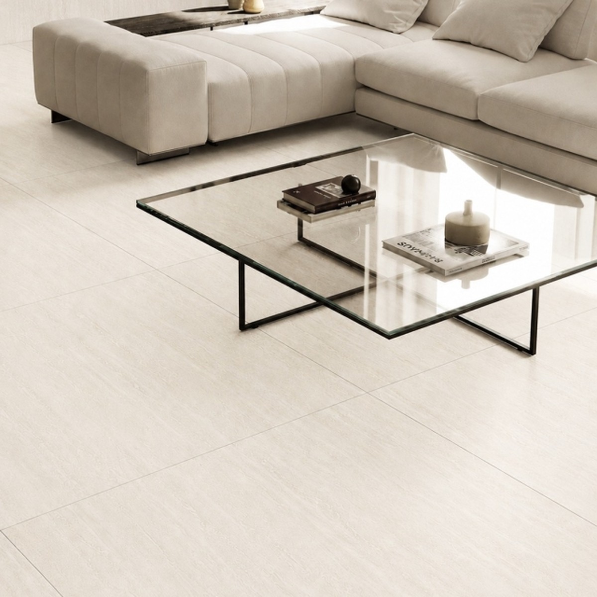 Porcelanato 83x83 Acetinado TRAVERTINO DI LUCE - Damme