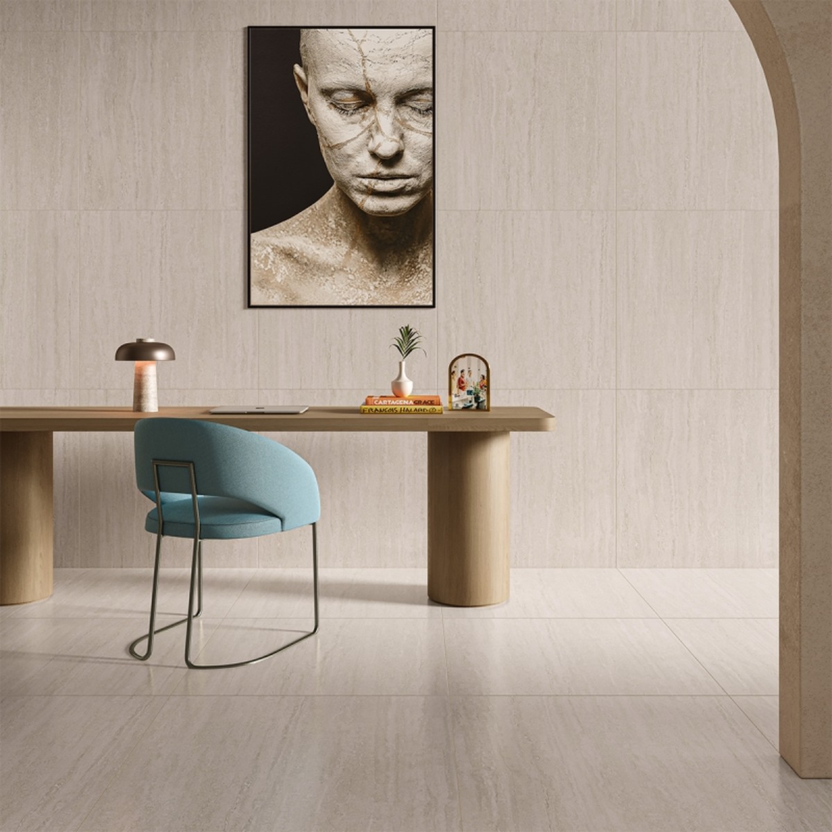 Porcelanato 83x83 Acetinado TRAVERTINO DI LUCE - Damme