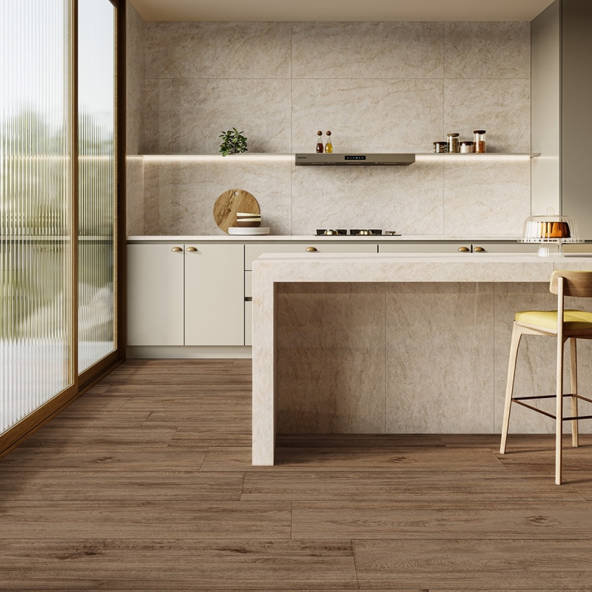 Porcelanato 30x121 cm Natural ACAJU - Damme