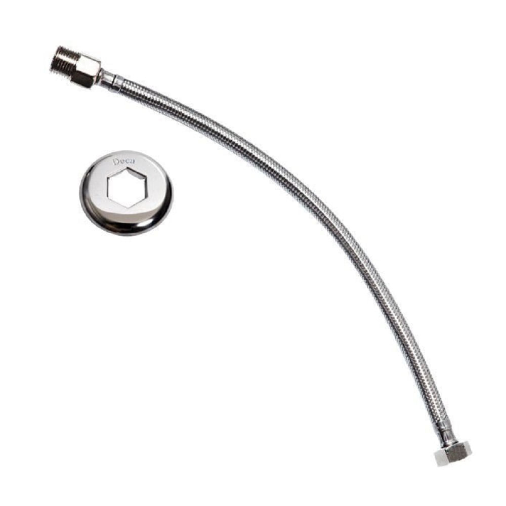 Ligação Flexível Malha de Aço 40cm Cromado - Deca